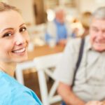 Happy Senior with Professional Home Care