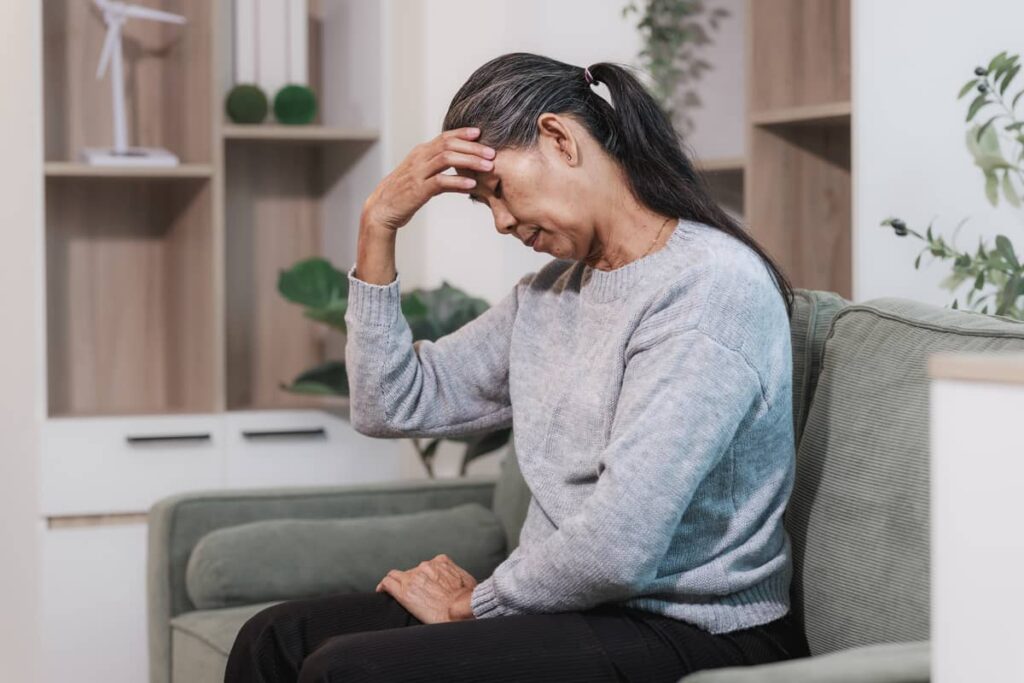 woman who looks overwhelmed