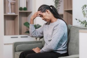 woman who looks overwhelmed